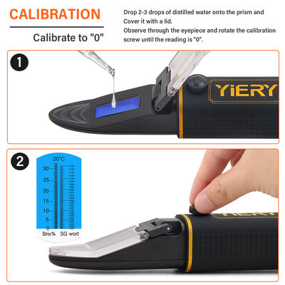 다양한 산업 분야에서 다양한 설탕 농도를 측정하는 다용도 도구인 멀티 레인지 슈크로스 굴절계