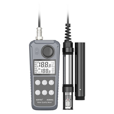 디지털 AE86061 6-in-1 다항목 수질 측정기 (자동 온도 보상 및 0.1mg/L 해상도, 어류 및 새우 양식장용)