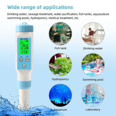 블루투스와 함께 있는 Yieryi BLE-9902 pH 미터 3인1 EC & 온도 측정기