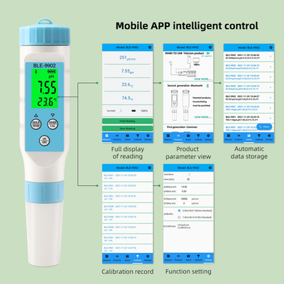 블루투스와 함께 있는 Yieryi BLE-9902 pH 미터 3인1 EC & 온도 측정기