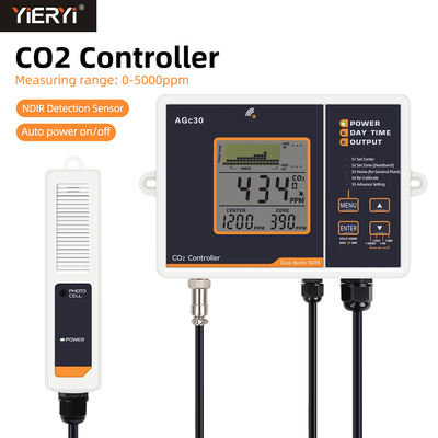 오토 낮/밤 모드와 5000ppm NDIR CO2 센서
