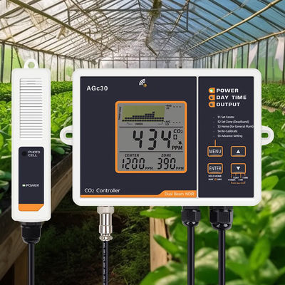 LCD와 듀얼 채널 센서를 갖춘 휴대용 CO2 감지기