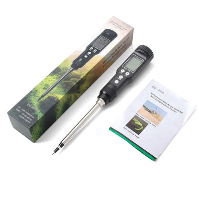 Waterproof 2 - in - 1 Soil Tester | EC (0.00 - 10.00mS/cm) & Temperature (-30℃ - 80℃) Meter for Gardening & Farming