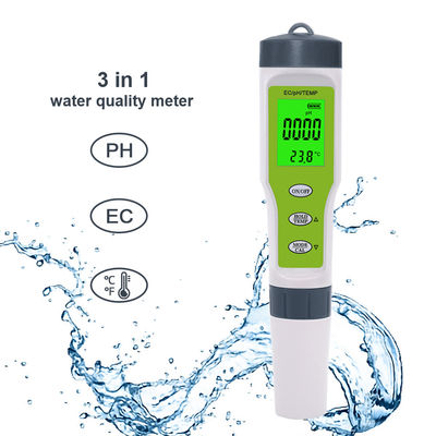 3 - in - 1 물 품질 검사기 - 가정, 수족관 및 실험실용 ATC와 함께 pH/EC/Temp Meter