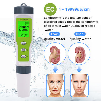 3 - in - 1 물 품질 검사기 - 가정, 수족관 및 실험실용 ATC와 함께 pH/EC/Temp Meter
