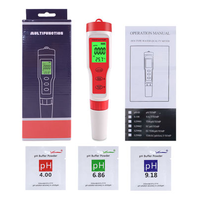 4 - in - 1 수질 측정기 PH/EC/TDS/온도 미터 양식업 식수 실험실용