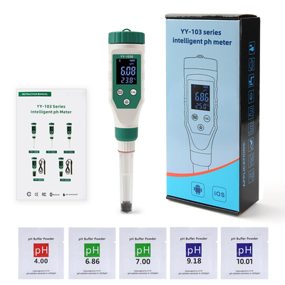 무선 디지털 블루투스 PH 측정기 - 식품, 육류, 치즈, 화장품용 다용도 정확도