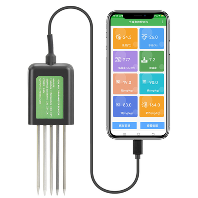7-in-1 USB 토양 센서 토양 검사기 농업 토양 EC PH NPK 영양 미터 안드로이드