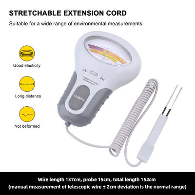 CL2 테스터 2 in 1 수질 PH & 염소 PC-102 - 수영장 및 수족관용 수질 검사 장치