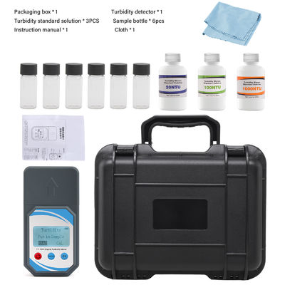 휴대용 디지털 탁도계 0-1000 NTU ±0.8% 정확도