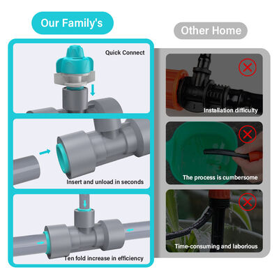 스마트 마이크로 스프레이 관개 시스템 - 다재다능한 애플리케이션을 위한 쉬운 DIY 설치와 함께 효율적인 물 절약 자동 방수 관개 키트