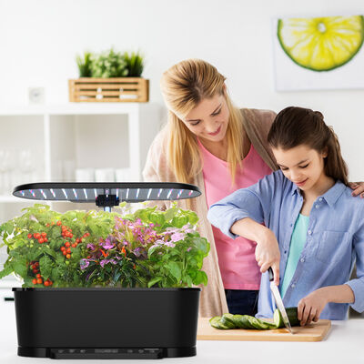 15 팟 실내 식물을 위한 전체 스펙트럼 LED 및 스마트 물 순환 시스템