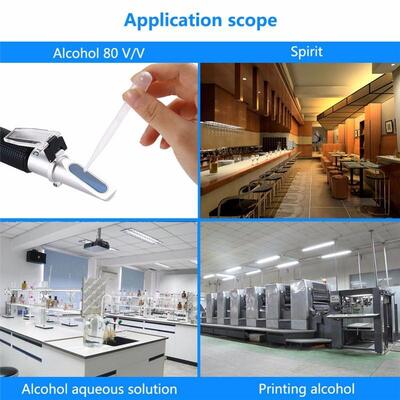 0-80% Brix 범위 및 ATC 기능이 있는 휴대용 굴절계로 정확한 알코올 및 설탕 측정