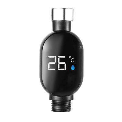 YIERYI 스마트 샤워 온도계, LED 디지털 디스플레이 및 욕실 안전을 위한 색상 코드 온도 알림, 배터리 불필요