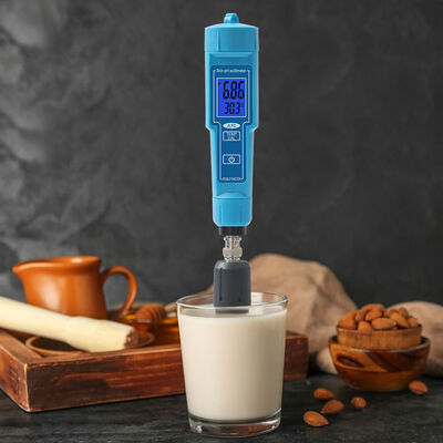 2 in 1 pH/Temp Digital pH Meter with 0.1 pH Accuracy and 0-50°C ATC Function for Lab and Pool Testing