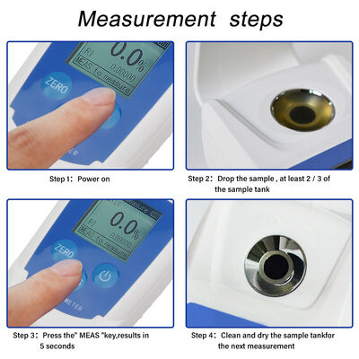 Digital Brix Refractometer with 0-55% Measurement Range Compact Size 120mm*58.5mm*30mm and ±0.1%Brix Resolving Power