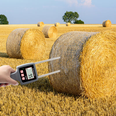 TK100H Portable Digital Hay Moisture Meter with High Precision and Stainless Steel Construction for Agriculture and Industrial Use