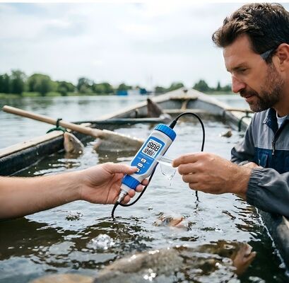 High Accuracy ±0.3mg/L Dissolved Oxygen Meter with IP55 Waterproof Design and Rechargeable Battery for Aquarium and Laboratory