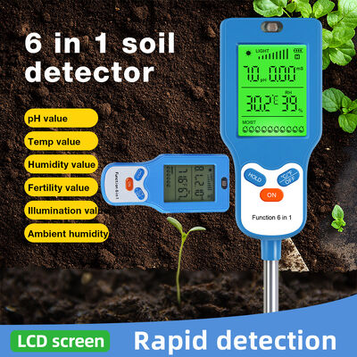6 In 1 Soil Tester Multi Function Soil Detector For Plant Growth Monitoring