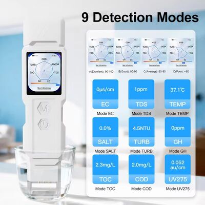 YIERYI 9in1 스마트 와이파이 물 품질 소금 검사기 TDS 미터 디지털 앱 제어 분석기 수식용 수족관 수영장 음료