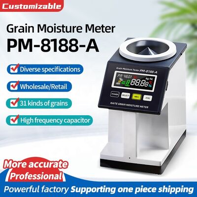 PM-8188-A 고주파 콘덴시터 곡물 습도 대용량 밀도 검사기 EU / US / UK 플러그인 백글라이트 컬러 스크린