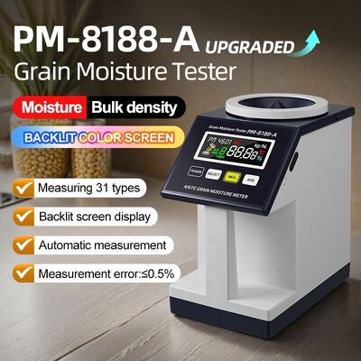 PM-8188-A 고주파 콘덴시터 곡물 습도 대용량 밀도 검사기 EU / US / UK 플러그인 백글라이트 컬러 스크린