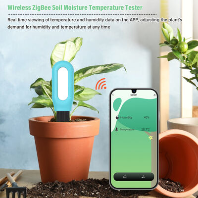앱으로 제어되는 식물용 무선 ZigBee 스마트 토양 수분 온도 모니터