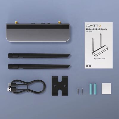 YIERYI Zigbee 3.0 PoE 도글 게이트웨이 허브 홈 어시스턴트 Zigbee2 MQTT ESP32+CC2652P 듀얼 5dBi 안테나 타입-C/PoE 전원
