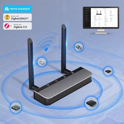 YIERYI Zigbee 3.0 PoE 도글 게이트웨이 허브 홈 어시스턴트 Zigbee2 MQTT ESP32+CC2652P 듀얼 5dBi 안테나 타입-C/PoE 전원