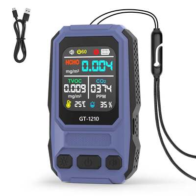 5-in-1 HCHO TVOC CO 온도 습도 공기질 가스 감지기