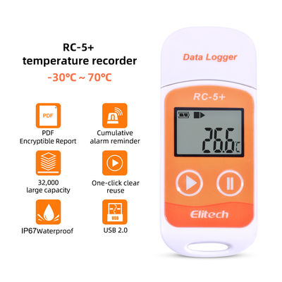 냉동 USB 엘리테크 RC-5+ 온도 데이터 로거
